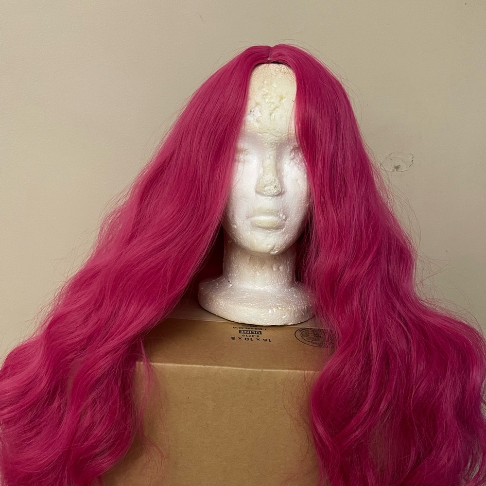 Vibrant Pink Women's Wig